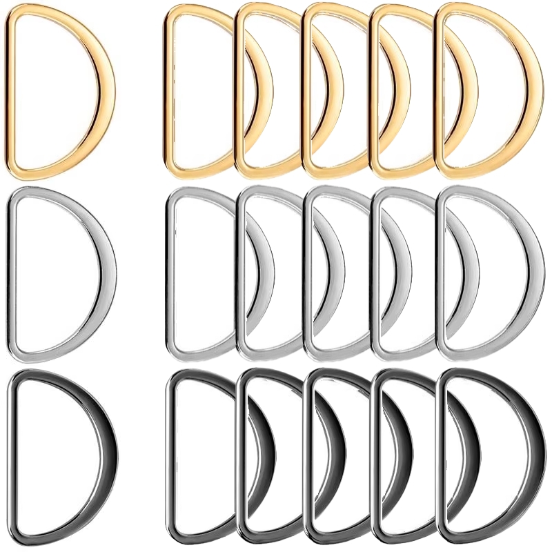 D Ring Strap - 10 шт./лот, 15-50 мм, D-образные пряжки