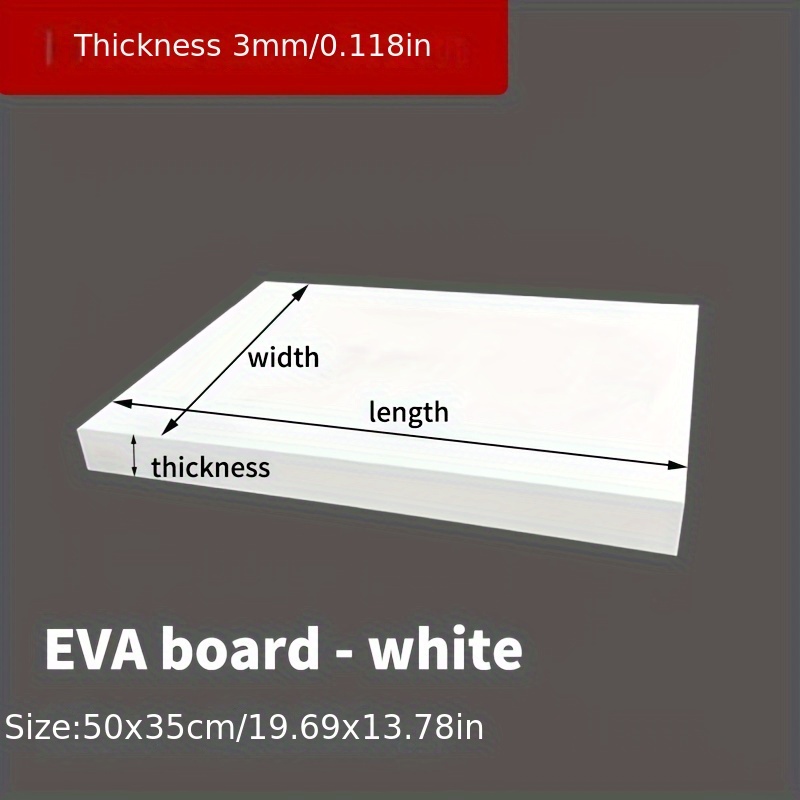 Пенопластовая доска EVA 14x39  – обзор и цена Cosplay Prop Foam Board